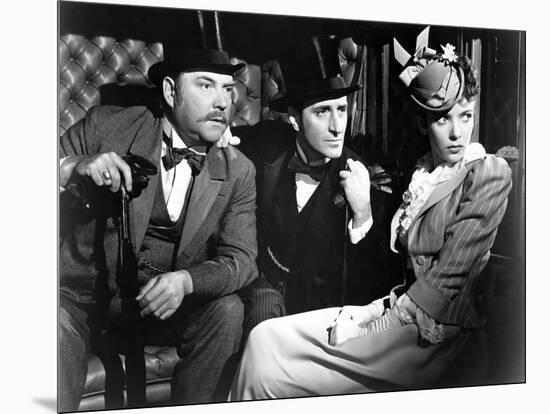 THE ADVENTURES OF SHERLOCK HOLMES, 1939 directed by ALFRED WERKER Nigel Bruce, Basil Rathbone and I-null-Mounted Photo