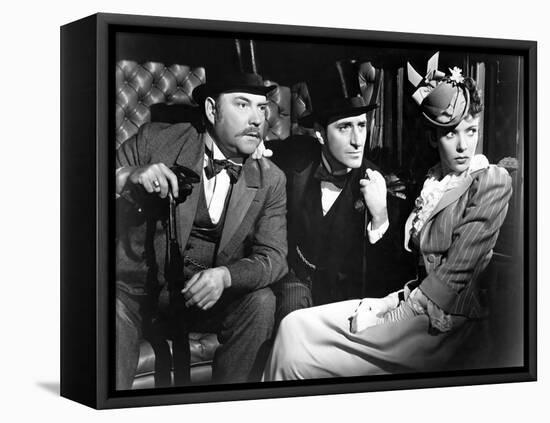 THE ADVENTURES OF SHERLOCK HOLMES, 1939 directed by ALFRED WERKER Nigel Bruce, Basil Rathbone and I-null-Framed Stretched Canvas