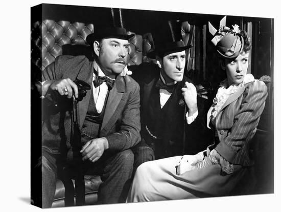 THE ADVENTURES OF SHERLOCK HOLMES, 1939 directed by ALFRED WERKER Nigel Bruce, Basil Rathbone and I-null-Stretched Canvas