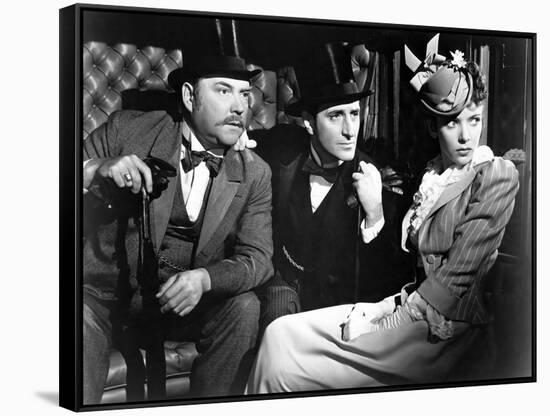 THE ADVENTURES OF SHERLOCK HOLMES, 1939 directed by ALFRED WERKER Nigel Bruce, Basil Rathbone and I-null-Framed Stretched Canvas