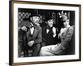 THE ADVENTURES OF SHERLOCK HOLMES, 1939 directed by ALFRED WERKER Nigel Bruce, Basil Rathbone and I-null-Framed Photo