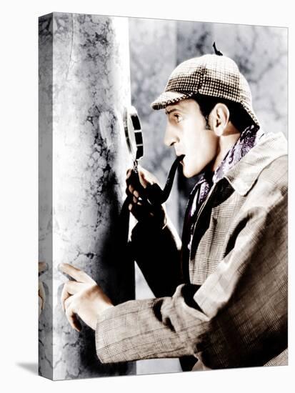 The Adventures of Sherlock Holmes, Basil Rathbone, 1939-null-Stretched Canvas