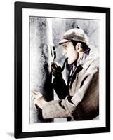 The Adventures of Sherlock Holmes, Basil Rathbone, 1939-null-Framed Photo