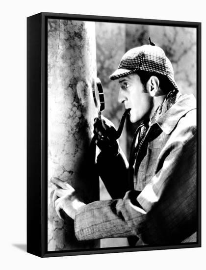 The Adventures of Sherlock Holmes, Basil Rathbone as Sherlock Holmes, 1939-null-Framed Stretched Canvas
