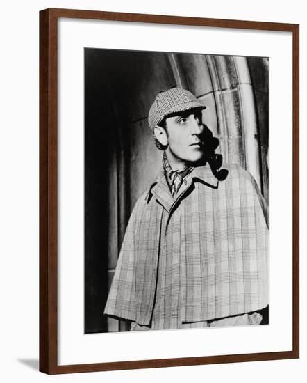 The Adventures of Sherlock Holmes, Basil Rathbone, Directed by Alfred L. Werker, 1939-null-Framed Photographic Print