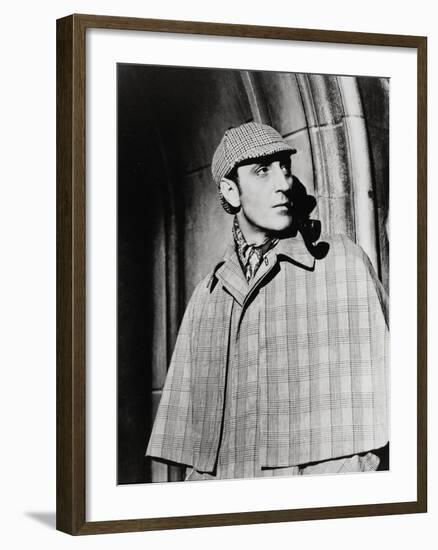 The Adventures of Sherlock Holmes, Basil Rathbone, Directed by Alfred L. Werker, 1939-null-Framed Photographic Print