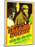 The Adventures of Sherlock Holmes, Ida Lupino, Alan Marshal, Basil Rathbone, 1939-null-Mounted Photo