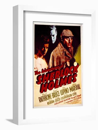 The Adventures of Sherlock Holmes - Movie Poster Reproduction-null-Framed Photo