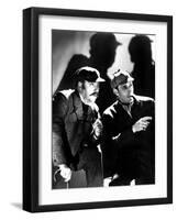 The Adventures of Sherlock Holmes, Nigel Bruce, Basil Rathbone, 1939, as Watson and Sherlock Holmes-null-Framed Photo