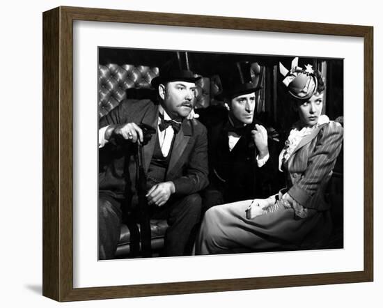 The Adventures Of Sherlock Holmes, Nigel Bruce, Basil Rathbone, Ida Lupino, 1939-null-Framed Photo