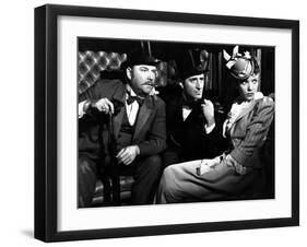 The Adventures Of Sherlock Holmes, Nigel Bruce, Basil Rathbone, Ida Lupino, 1939-null-Framed Photo