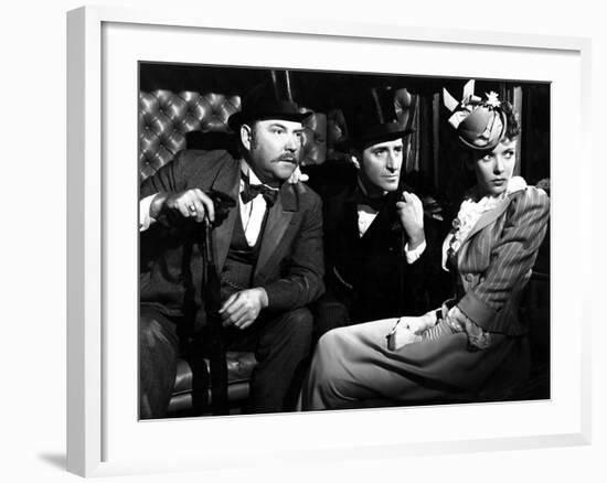 The Adventures Of Sherlock Holmes, Nigel Bruce, Basil Rathbone, Ida Lupino, 1939-null-Framed Photo