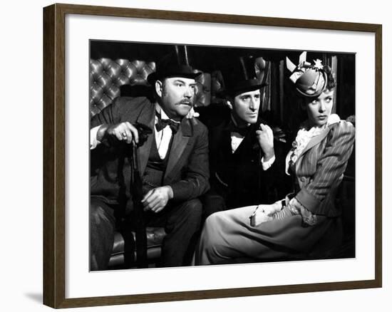 The Adventures Of Sherlock Holmes, Nigel Bruce, Basil Rathbone, Ida Lupino, 1939-null-Framed Photo