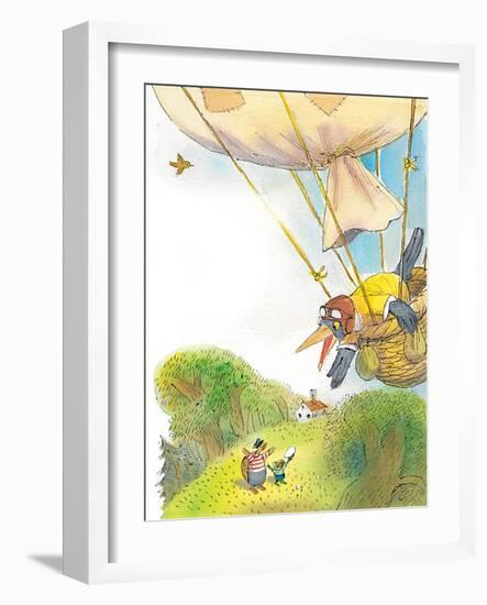 The Adventures of Ted, Ed and Caroll - Turtle-Valeri Gorbachev-Framed Giclee Print