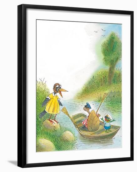 The Adventures of Ted, Ed, and Caroll - Turtle-Valeri Gorbachev-Framed Giclee Print