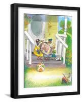 The Adventures of Ted, Ed and Caroll - Turtle-Valeri Gorbachev-Framed Giclee Print