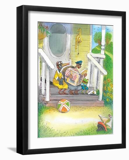 The Adventures of Ted, Ed and Caroll - Turtle-Valeri Gorbachev-Framed Giclee Print