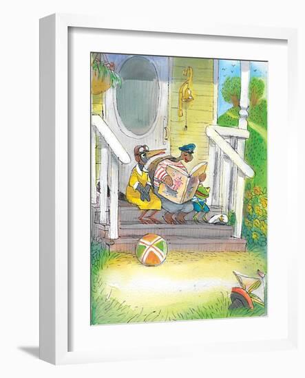 The Adventures of Ted, Ed and Caroll - Turtle-Valeri Gorbachev-Framed Giclee Print