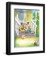 The Adventures of Ted, Ed and Caroll - Turtle-Valeri Gorbachev-Framed Premium Giclee Print