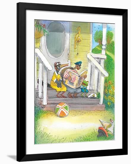 The Adventures of Ted, Ed and Caroll - Turtle-Valeri Gorbachev-Framed Giclee Print