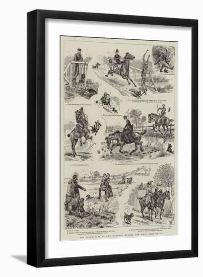 The Adventures of Two Runaway Horses, and What Came of It-Alfred Chantrey Corbould-Framed Giclee Print