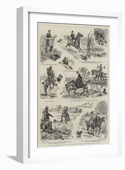 The Adventures of Two Runaway Horses, and What Came of It-Alfred Chantrey Corbould-Framed Giclee Print