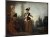 The Adventuress, C1717-Jean-Antoine Watteau-Mounted Giclee Print