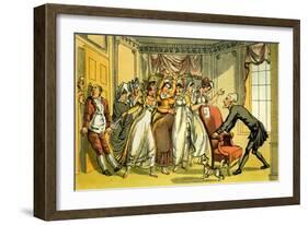 'The advertisement for a wife'-Thomas Rowlandson-Framed Giclee Print