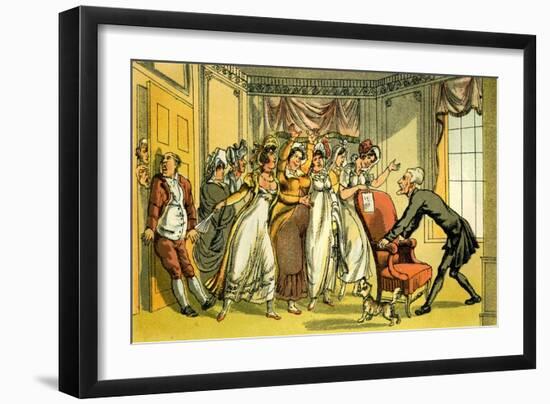 'The advertisement for a wife'-Thomas Rowlandson-Framed Giclee Print