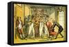 'The advertisement for a wife'-Thomas Rowlandson-Framed Stretched Canvas