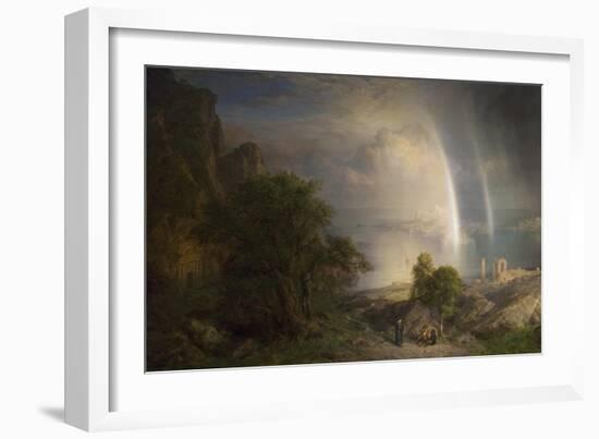 The Aegean Sea-Frederic Edwin Church-Framed Art Print