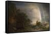 The Aegean Sea-Frederic Edwin Church-Framed Stretched Canvas