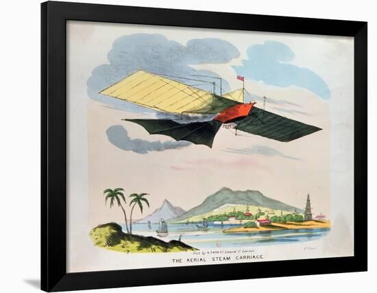 The Aerial Steam Carriage-null-Framed Giclee Print