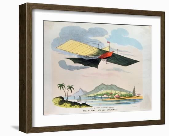 The Aerial Steam Carriage-null-Framed Giclee Print