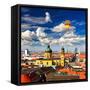 The Aerial View of Munich City Center-Gary718-Framed Stretched Canvas