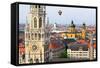 The Aerial View of Munich City Center-Gary718-Framed Stretched Canvas