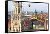 The Aerial View of Munich City Center-Gary718-Framed Stretched Canvas