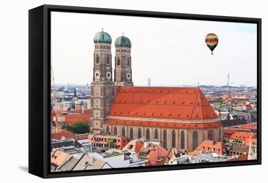 The Aerial View of Munich City Center-Gary718-Framed Stretched Canvas