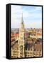 The Aerial View of Munich City Center-Gary718-Framed Stretched Canvas