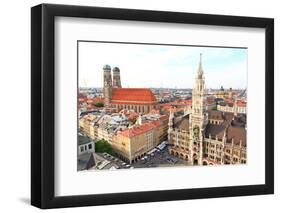 The Aerial View of Munich City Center-Gary718-Framed Photographic Print