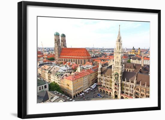 The Aerial View of Munich City Center-Gary718-Framed Photographic Print