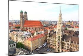 The Aerial View of Munich City Center-Gary718-Mounted Photographic Print