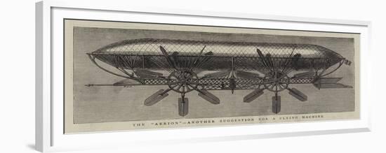 The Aerion, Another Suggestion for a Flying Machine-null-Framed Giclee Print