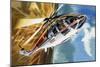 The Aerobatic Helicopter-Wilf Hardy-Mounted Giclee Print