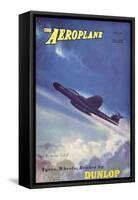 The Aeroplane' magazine cover - A W Meteor NF11 Aircraft, 1951-Laurence Fish-Framed Stretched Canvas