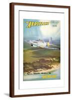 The Aeroplane' magazine cover - Boulton Paul Balliol Aircraft, 1951-Laurence Fish-Framed Giclee Print