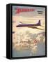 The Aeroplane' magazine cover - Bristol Britannia, 1958-Laurence Fish-Framed Stretched Canvas