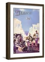 The Aeroplane' magazine cover - From London to Athens in a Vickers Viscount, 1951-Laurence Fish-Framed Giclee Print