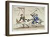 The Affectionate Farewell Or, Kick For Kick, Published by R. Ackermann, 17th April 1814-Thomas Rowlandson-Framed Giclee Print