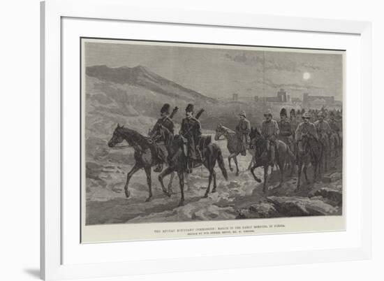 The Afghan Boundary Commission, March in the Early Morning, in Persia-William 'Crimea' Simpson-Framed Giclee Print